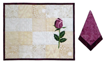 Eva's Roses Placemat & Napkins