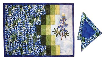 Field of Blue Placemats & Napkins