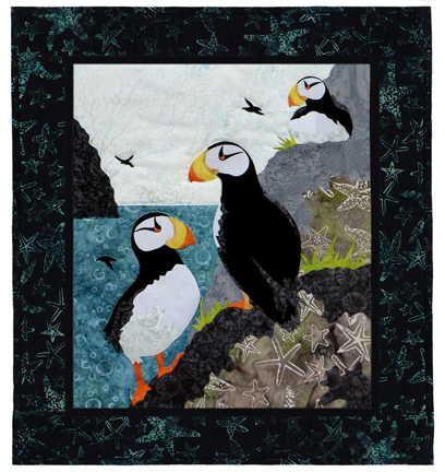 MMW: Horned Puffin Individual Wallhanging