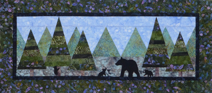 Piece the Wild: In the Evergreens Tablerunner