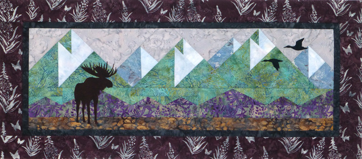 Piece the Wild: Mountain Peaks Wallhanging