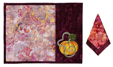 Pumpkin Patch Too Placemat and Napkin