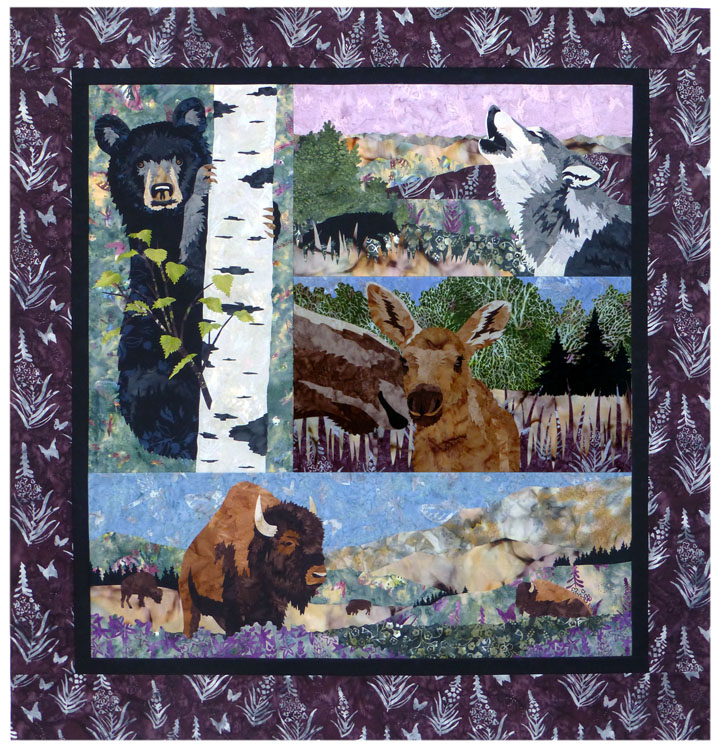 Return to the Wild: Far North 4-Block Quilt