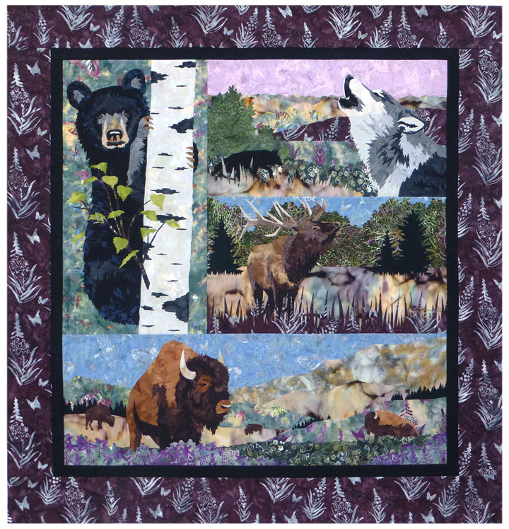 Return to the Wild: Northwest 4-Block Quilt