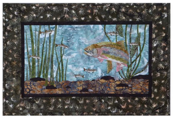River Run: In the Shallows Individual Wallhanging