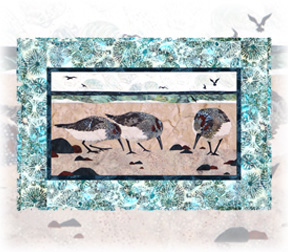 Along the Shores: Sandpiper Wallhanging